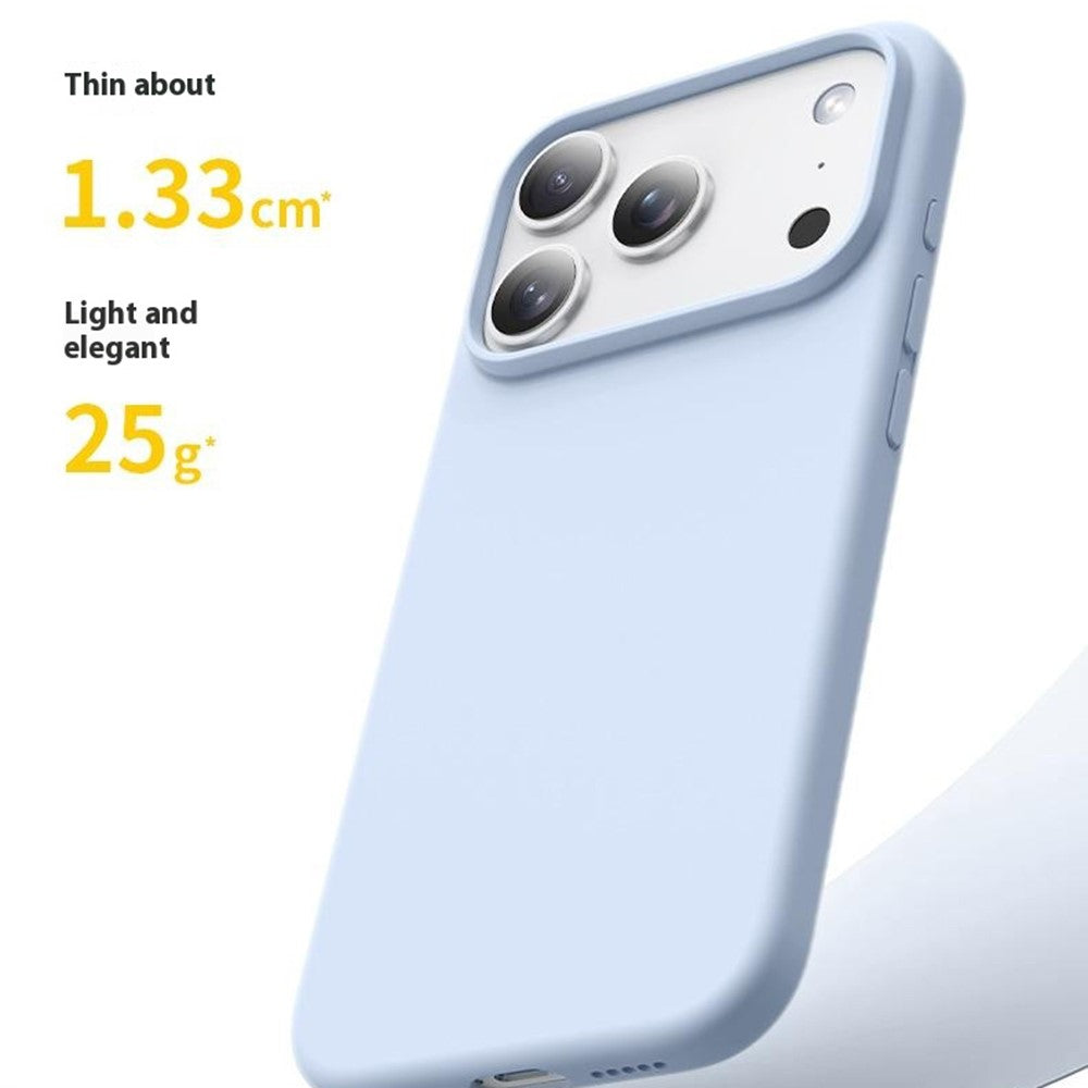For iPhone 17 Pro Case Compatible with MagSafe Ultra Thin Liquid Silicone + PC Phone Cover