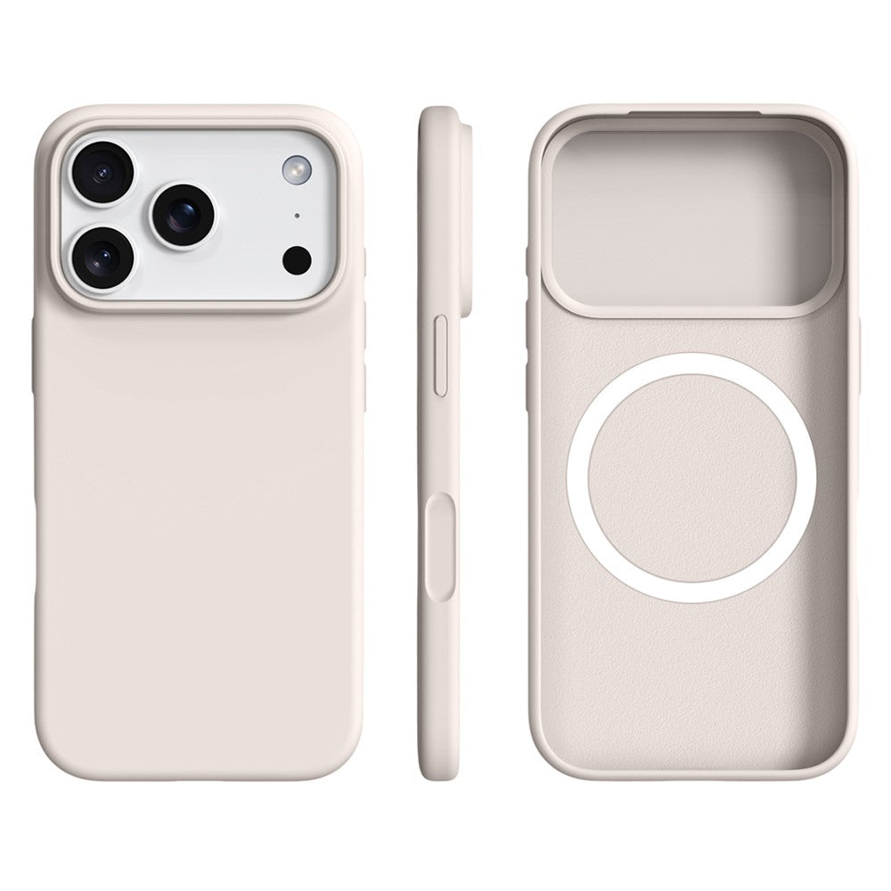 For iPhone 17 Pro Case Compatible with MagSafe Ultra Thin Liquid Silicone + PC Phone Cover