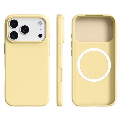 For iPhone 17 Pro Case Compatible with MagSafe Ultra Thin Liquid Silicone + PC Phone Cover
