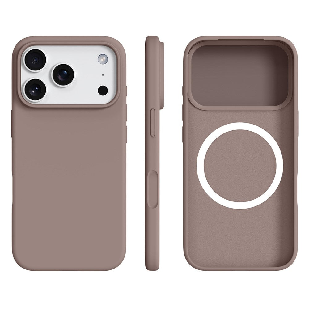 For iPhone 17 Pro Case Compatible with MagSafe Ultra Thin Liquid Silicone + PC Phone Cover