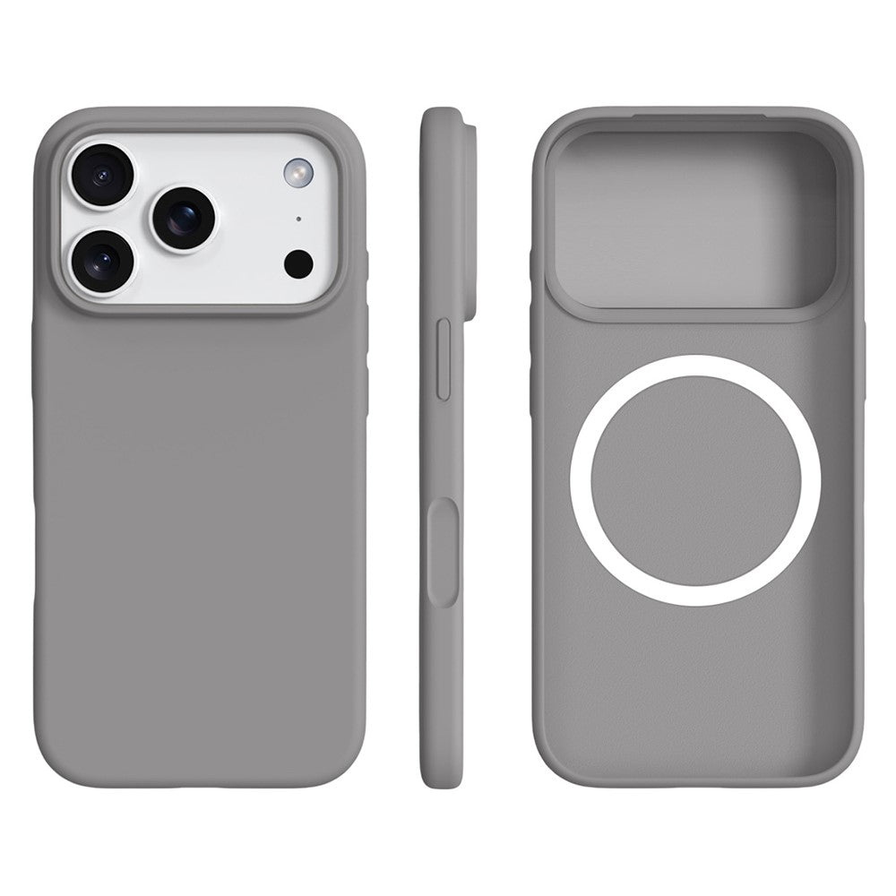For iPhone 17 Pro Case Compatible with MagSafe Ultra Thin Liquid Silicone + PC Phone Cover