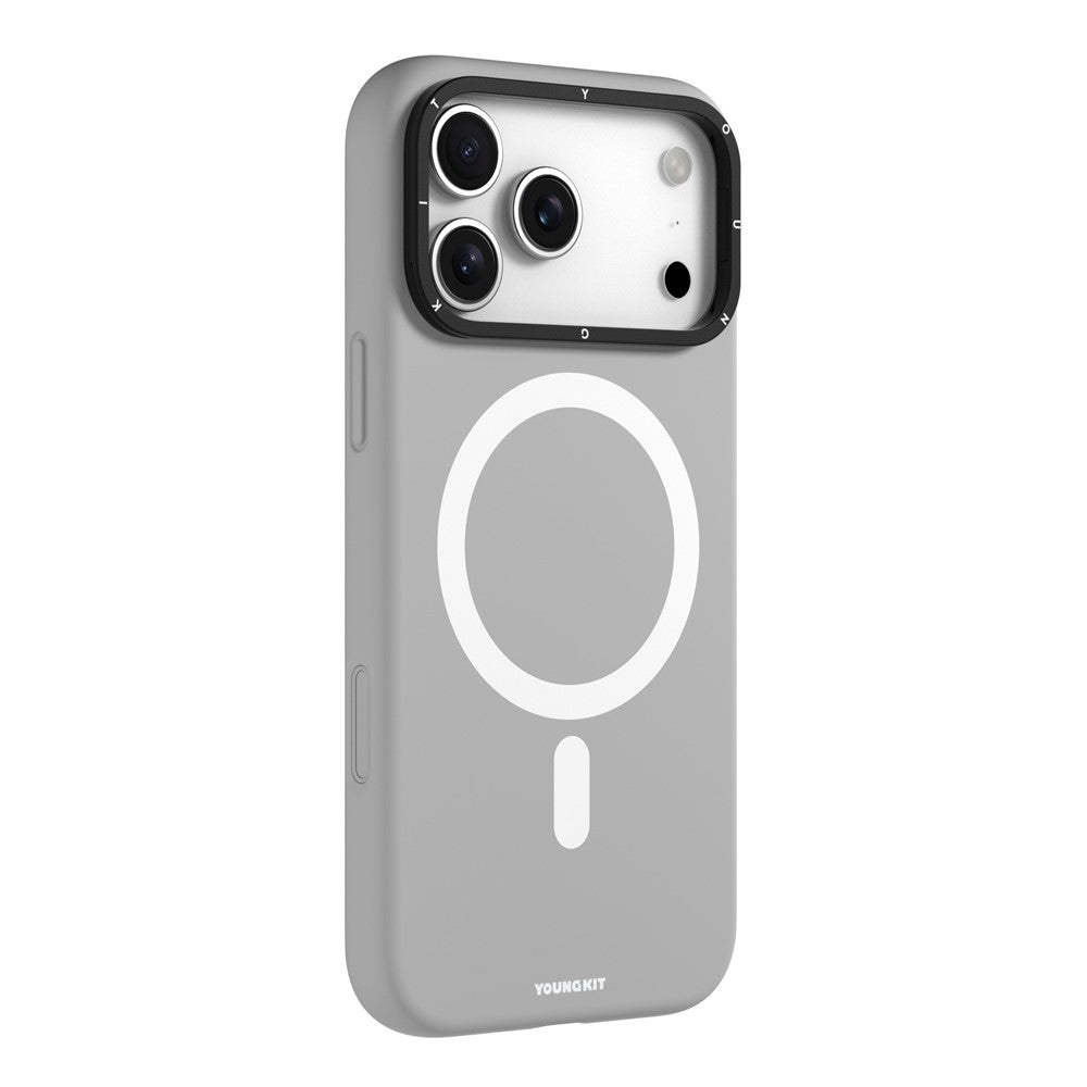 YOUNGKIT For iPhone 17 Pro Case Compatible with MagSafe Lens Kickstand Silicone Phone Cover