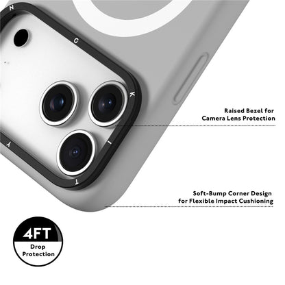 YOUNGKIT For iPhone 17 Pro Case Compatible with MagSafe Lens Kickstand Silicone Phone Cover
