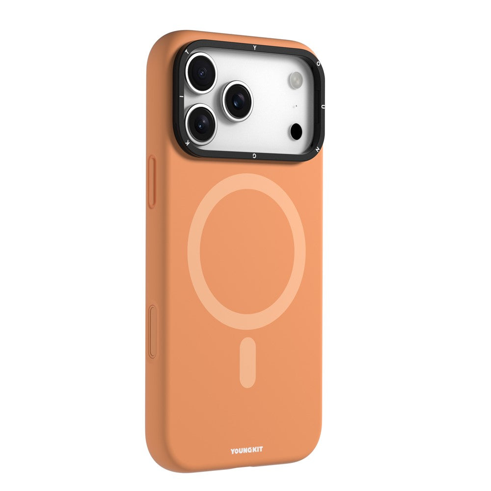 YOUNGKIT For iPhone 17 Pro Case Compatible with MagSafe Lens Kickstand Silicone Phone Cover
