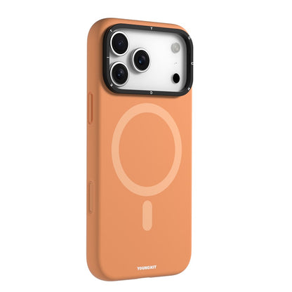 YOUNGKIT For iPhone 17 Pro Case Compatible with MagSafe Lens Kickstand Silicone Phone Cover