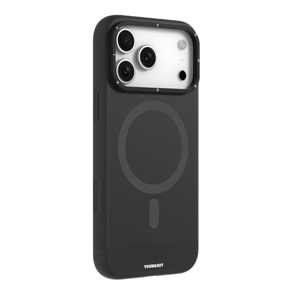 YOUNGKIT For iPhone 17 Pro Case Compatible with MagSafe Lens Kickstand Silicone Phone Cover