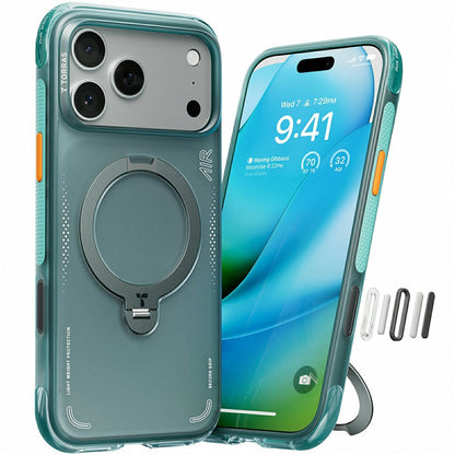 TORRAS Ostand Q3 Air Series For iPhone 17 Pro Case with Kickstand Compatible with MagSafe Shockproof PC + TPU Phone Cover