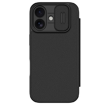 NILLKIN Qin Pro Series for iPhone 17 Case with Card Slots Leather Phone Cover