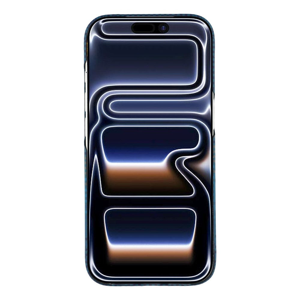 For iPhone 17 Pro Case Compatible with MagSafe Carbon Fiber Texture PC Phone Back Cover