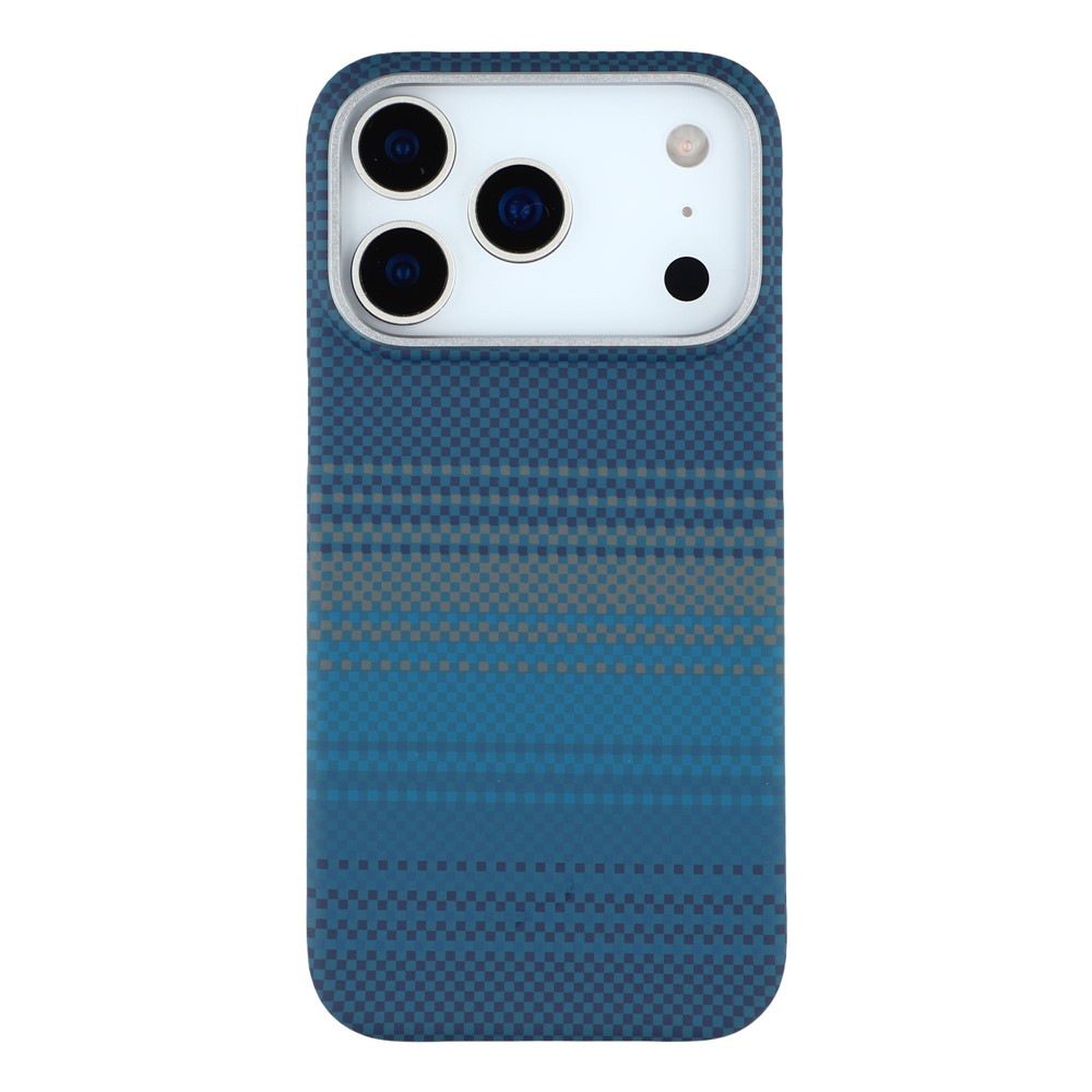For iPhone 17 Pro Case Compatible with MagSafe Carbon Fiber Texture PC Phone Back Cover