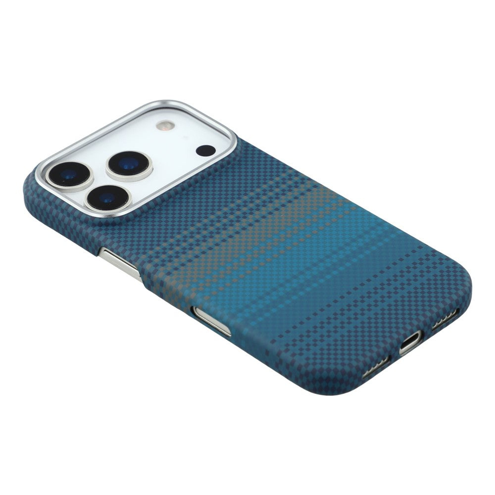 For iPhone 17 Pro Case Compatible with MagSafe Carbon Fiber Texture PC Phone Back Cover