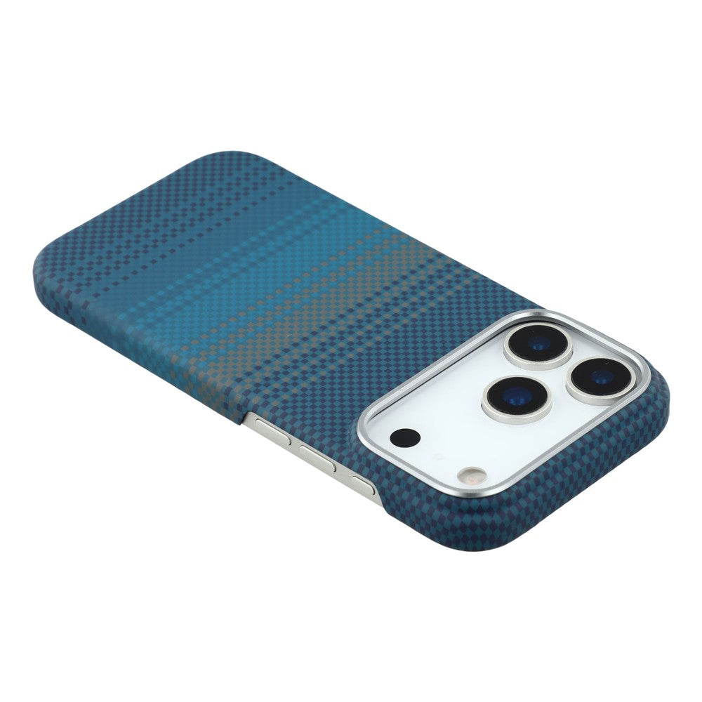 For iPhone 17 Pro Case Compatible with MagSafe Carbon Fiber Texture PC Phone Back Cover
