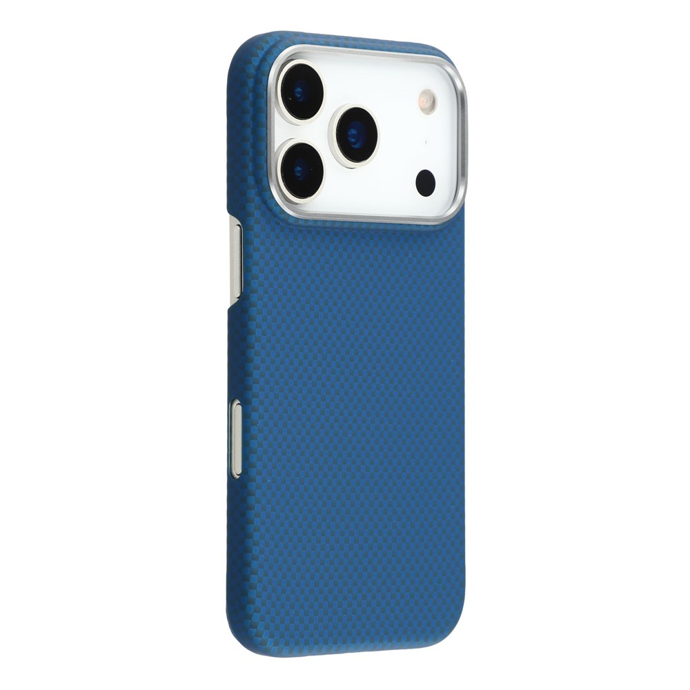 For iPhone 17 Pro Case Compatible with MagSafe Carbon Fiber Texture PC Phone Back Cover