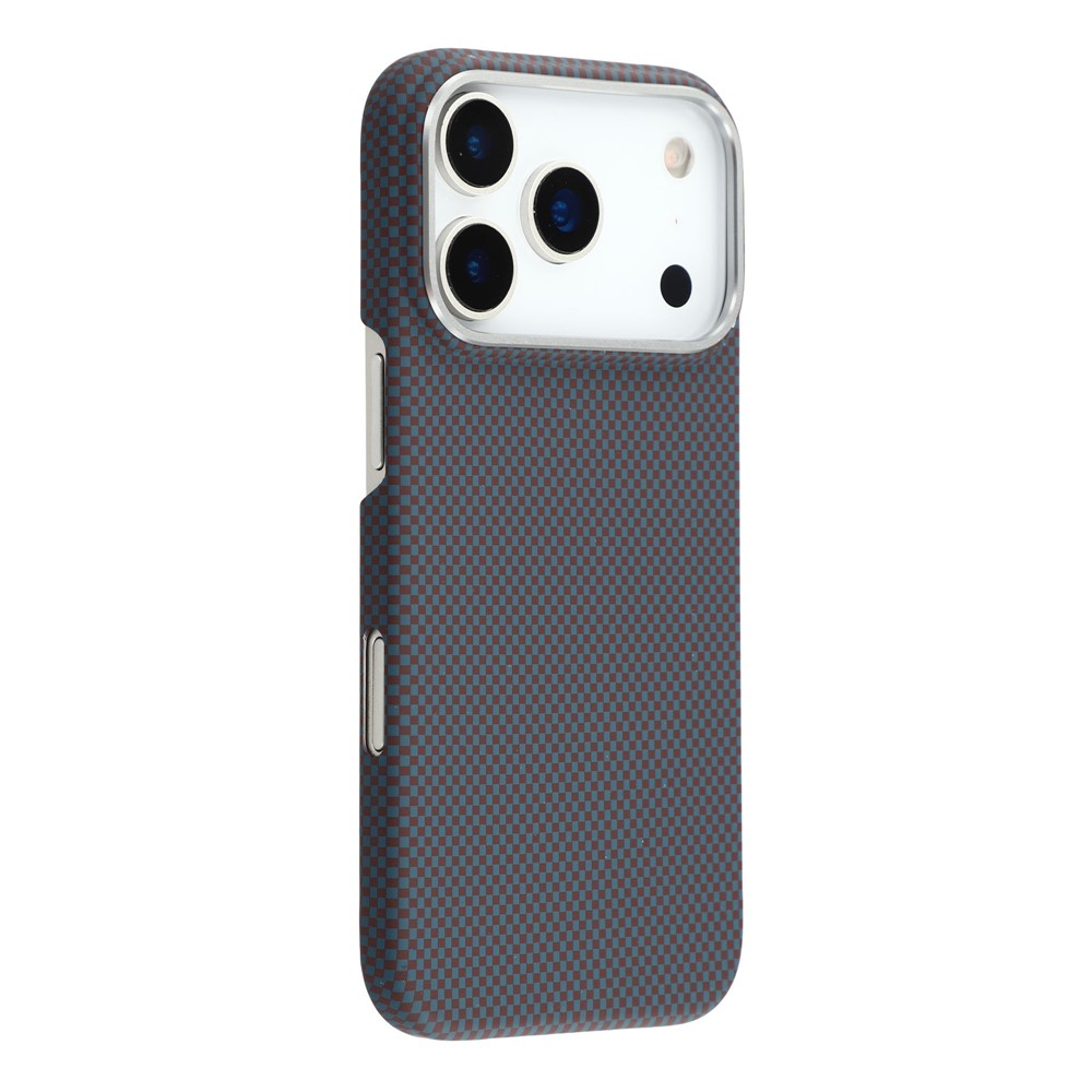 For iPhone 17 Pro Case Compatible with MagSafe Carbon Fiber Texture PC Phone Back Cover