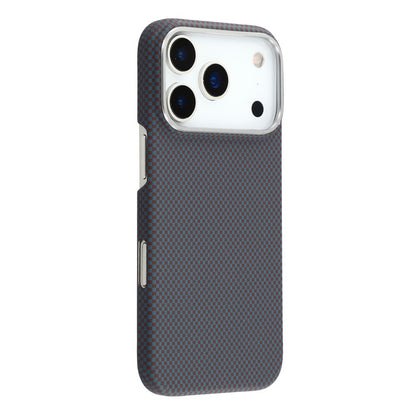 For iPhone 17 Pro Case Compatible with MagSafe Carbon Fiber Texture PC Phone Back Cover