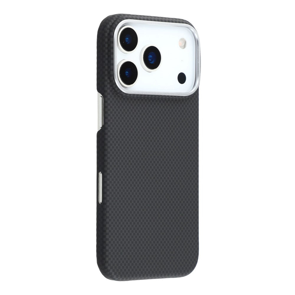 For iPhone 17 Pro Case Compatible with MagSafe Carbon Fiber Texture PC Phone Back Cover