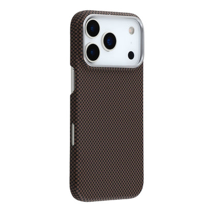 For iPhone 17 Pro Case Compatible with MagSafe Carbon Fiber Texture PC Phone Back Cover