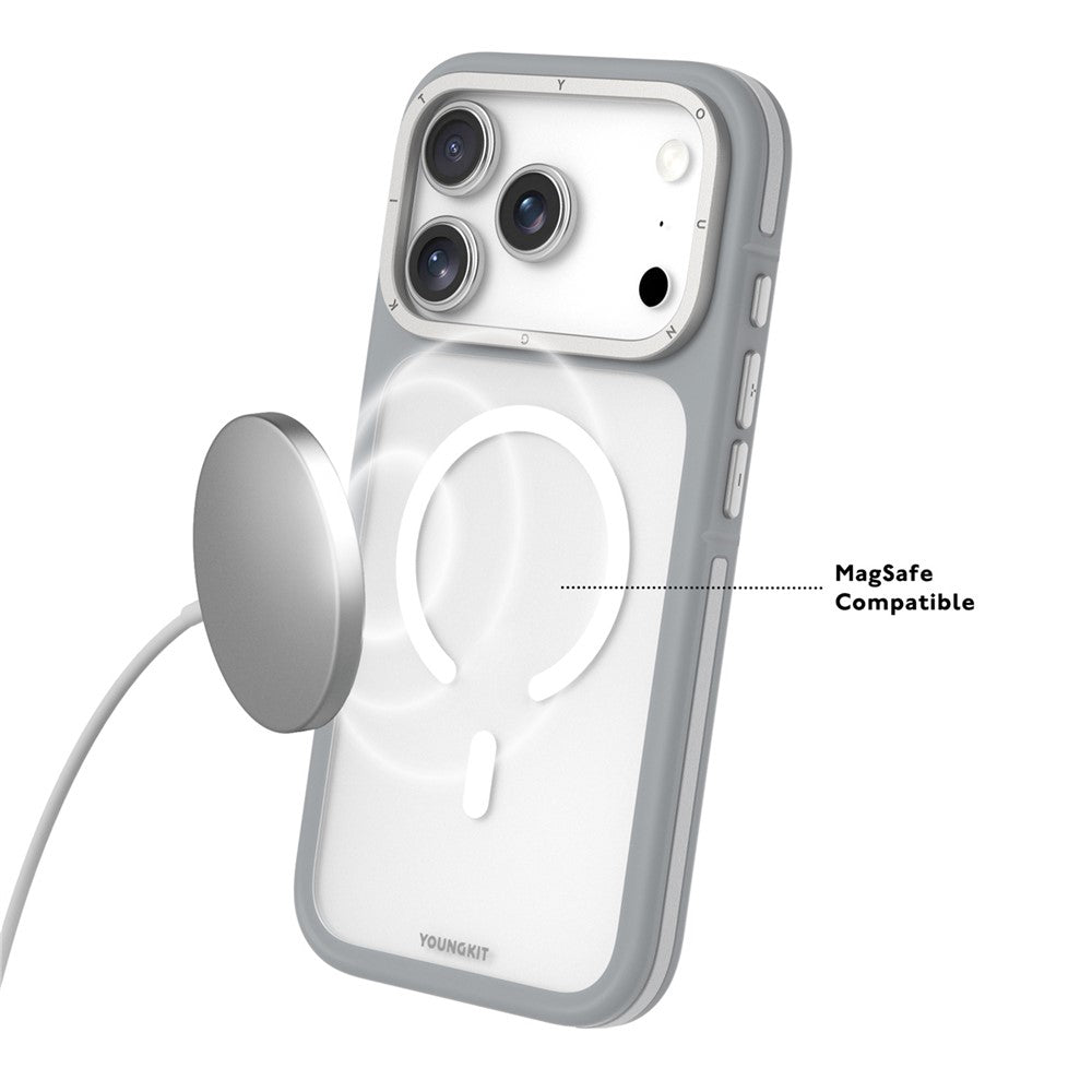 YOUNGKIT For iPhone 17 Pro Max Case Compatible with MagSafe Skin-Touch Matte PC + TPU Phone Cover