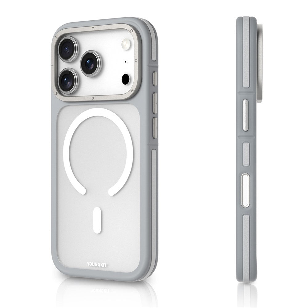 YOUNGKIT For iPhone 17 Pro Case Compatible with MagSafe Skin-Touch Matte PC + TPU Phone Cover