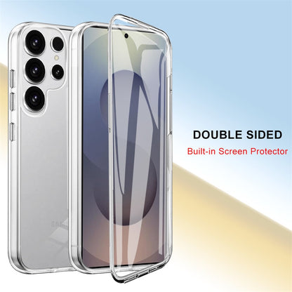 For Samsung Galaxy S25 Ultra Case TPU Frame Clear Acrylic Back Phone Cover with PET Film