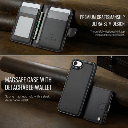 JEEHOOD For iPhone 17e / 16e Case  J09 RFID Blocking Card Holder Leather Back Phone Cover Compatible with MagSafe