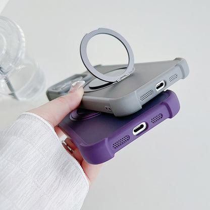 For iPhone 14  /  13 Case Compatible with MagSafe CD Vein Kickstand TPU + PC Phone Cover