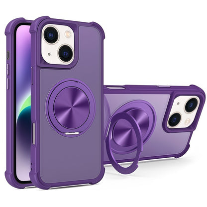 For iPhone 14  /  13 Case Compatible with MagSafe CD Vein Kickstand TPU + PC Phone Cover