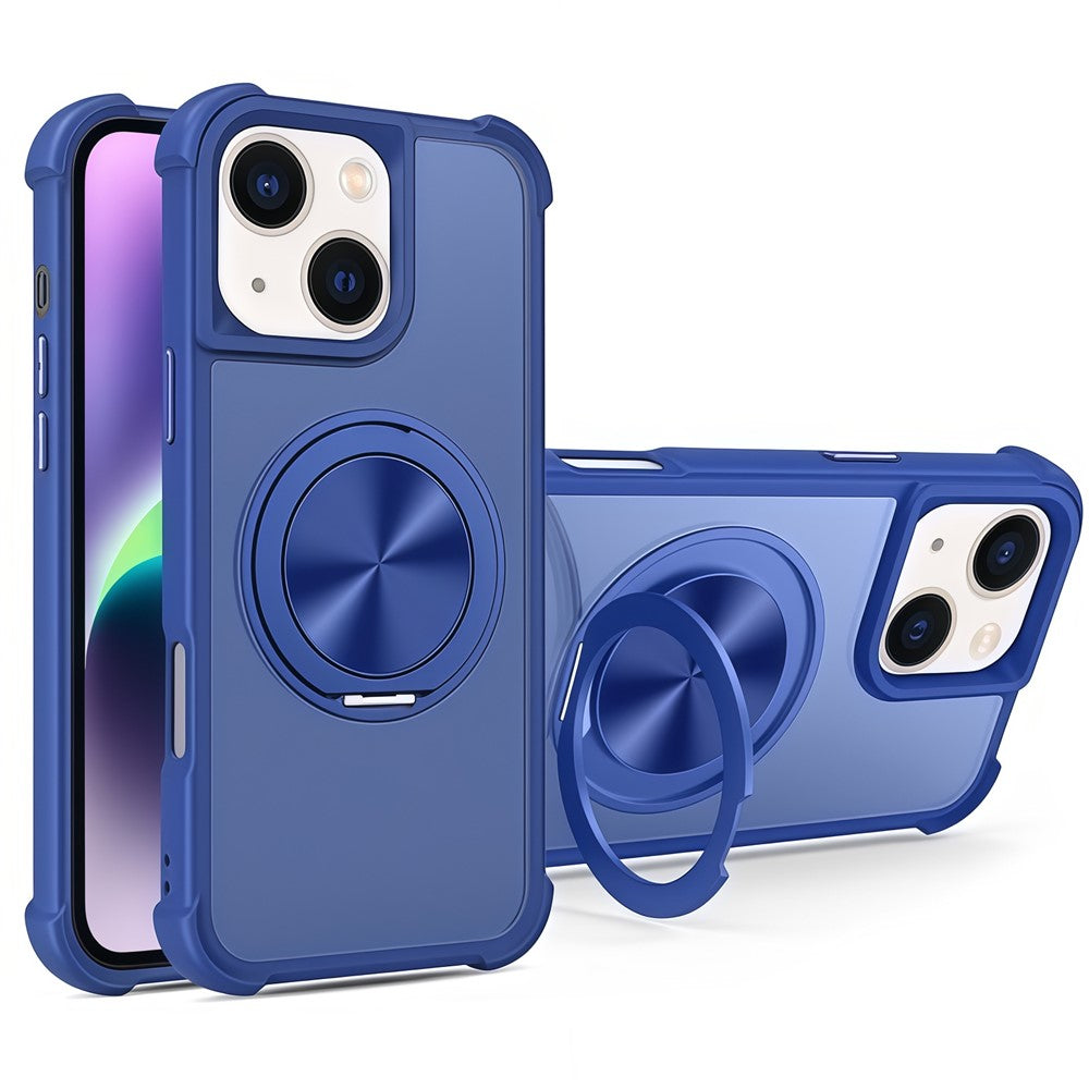 For iPhone 14  /  13 Case Compatible with MagSafe CD Vein Kickstand TPU + PC Phone Cover