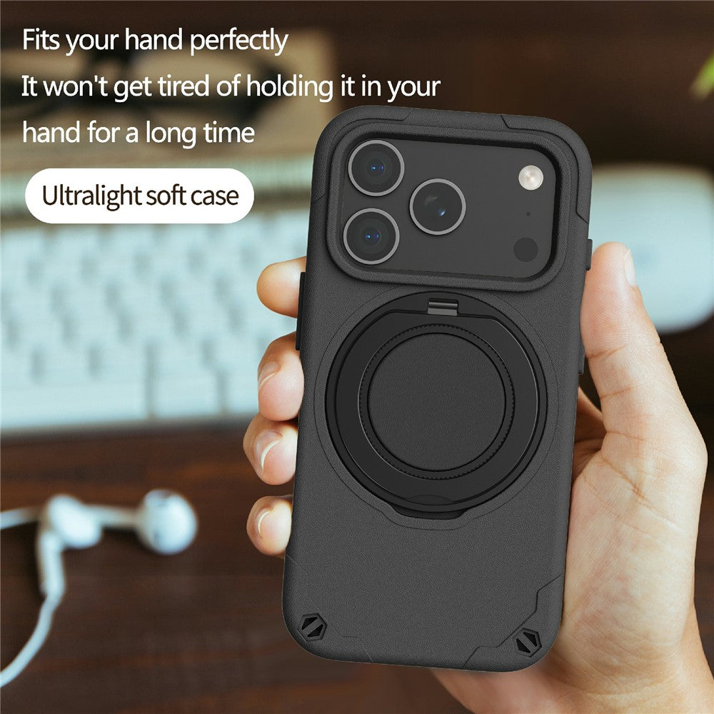 For iPhone 17 Pro Max EVA Phone Case Compatible with MagSafe Kickstand Protective Cover