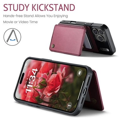CASEME For iPhone 17 Pro Case with RFID Blocking 5 Card Slots  C22 Leather Back Cover