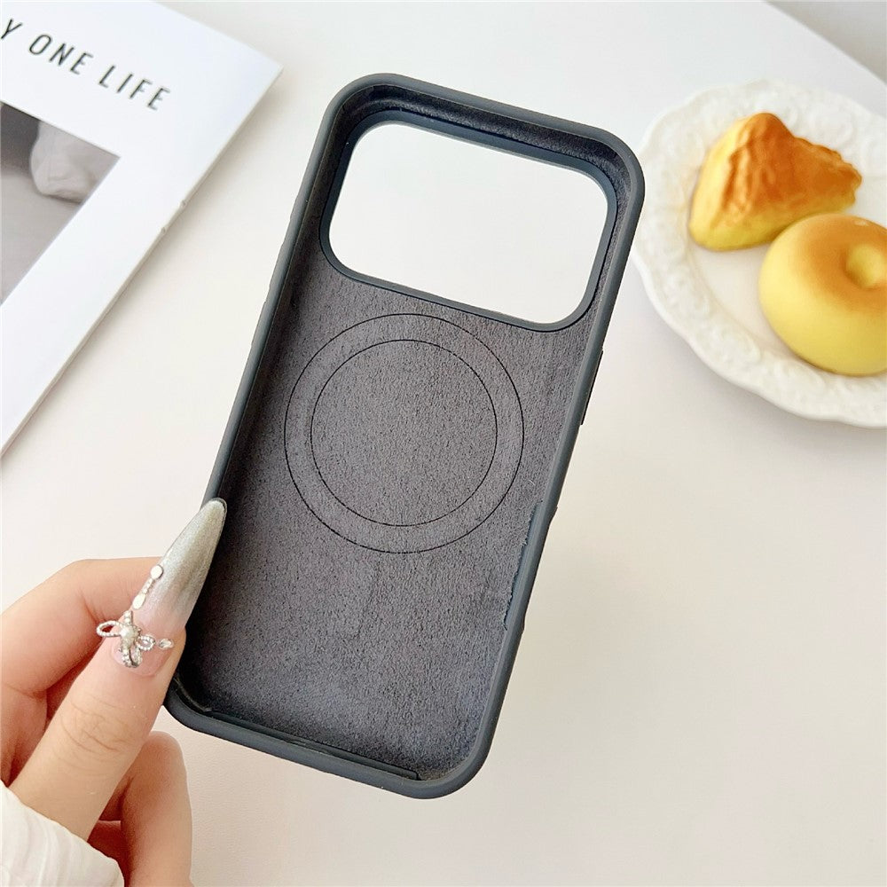 For iPhone 17 Pro Max Case Compatible with MagSafe Liquid Silicone Anti-Drop Phone Cover