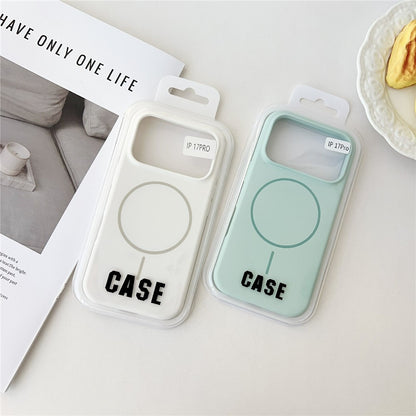 For iPhone 17 Pro Max Case Compatible with MagSafe Liquid Silicone Anti-Drop Phone Cover