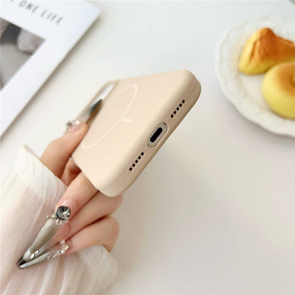 For iPhone 17 Pro Max Case Compatible with MagSafe Liquid Silicone Anti-Drop Phone Cover