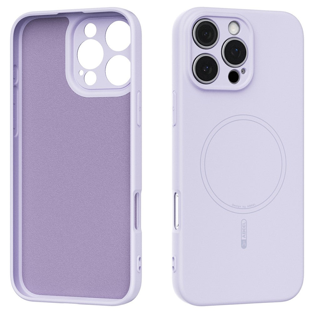ABEEL For iPhone 16 Pro Max Case Compatible with MagSafe Skin Touch Liquid Silicone Phone Back Cover