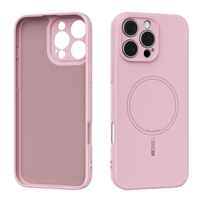 ABEEL For iPhone 16 Pro Max Case Compatible with MagSafe Skin Touch Liquid Silicone Phone Back Cover