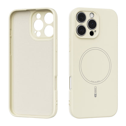 ABEEL For iPhone 16 Pro Max Case Compatible with MagSafe Skin Touch Liquid Silicone Phone Back Cover