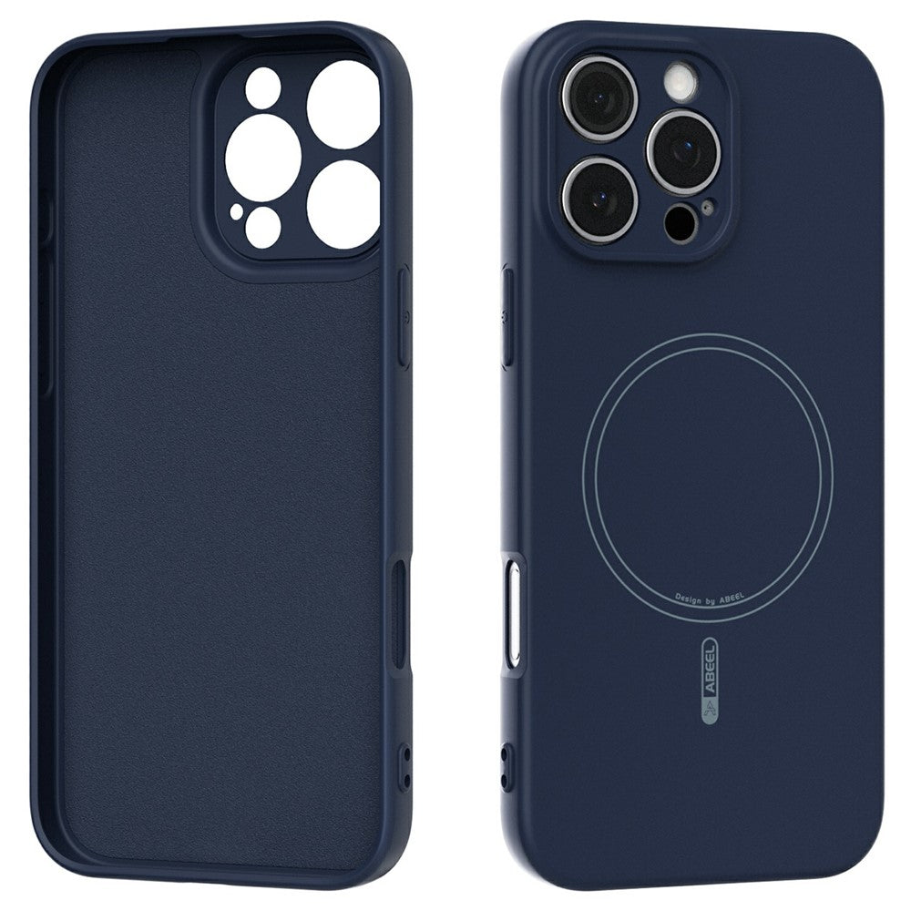 ABEEL For iPhone 16 Pro Max Case Compatible with MagSafe Skin Touch Liquid Silicone Phone Back Cover