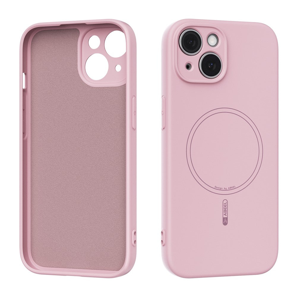 ABEEL For iPhone 15 Case Compatible with MagSafe Skin Touch Liquid Silicone Phone Back Cover