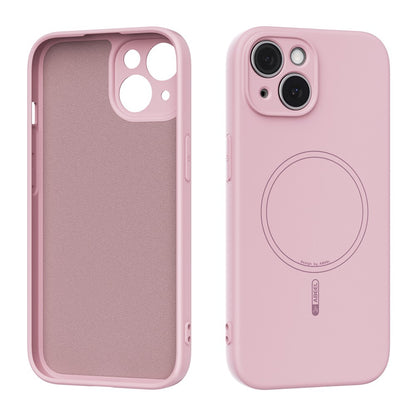 ABEEL For iPhone 15 Case Compatible with MagSafe Skin Touch Liquid Silicone Phone Back Cover