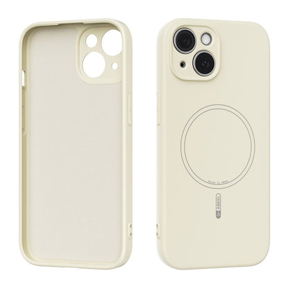 ABEEL For iPhone 15 Case Compatible with MagSafe Skin Touch Liquid Silicone Phone Back Cover