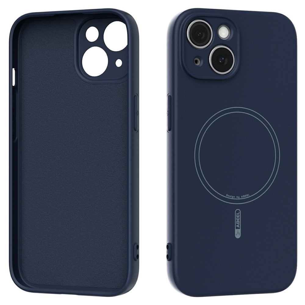 ABEEL For iPhone 15 Case Compatible with MagSafe Skin Touch Liquid Silicone Phone Back Cover