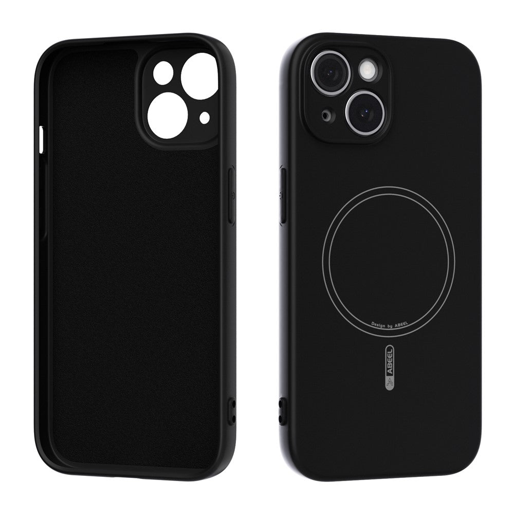ABEEL For iPhone 15 Case Compatible with MagSafe Skin Touch Liquid Silicone Phone Back Cover
