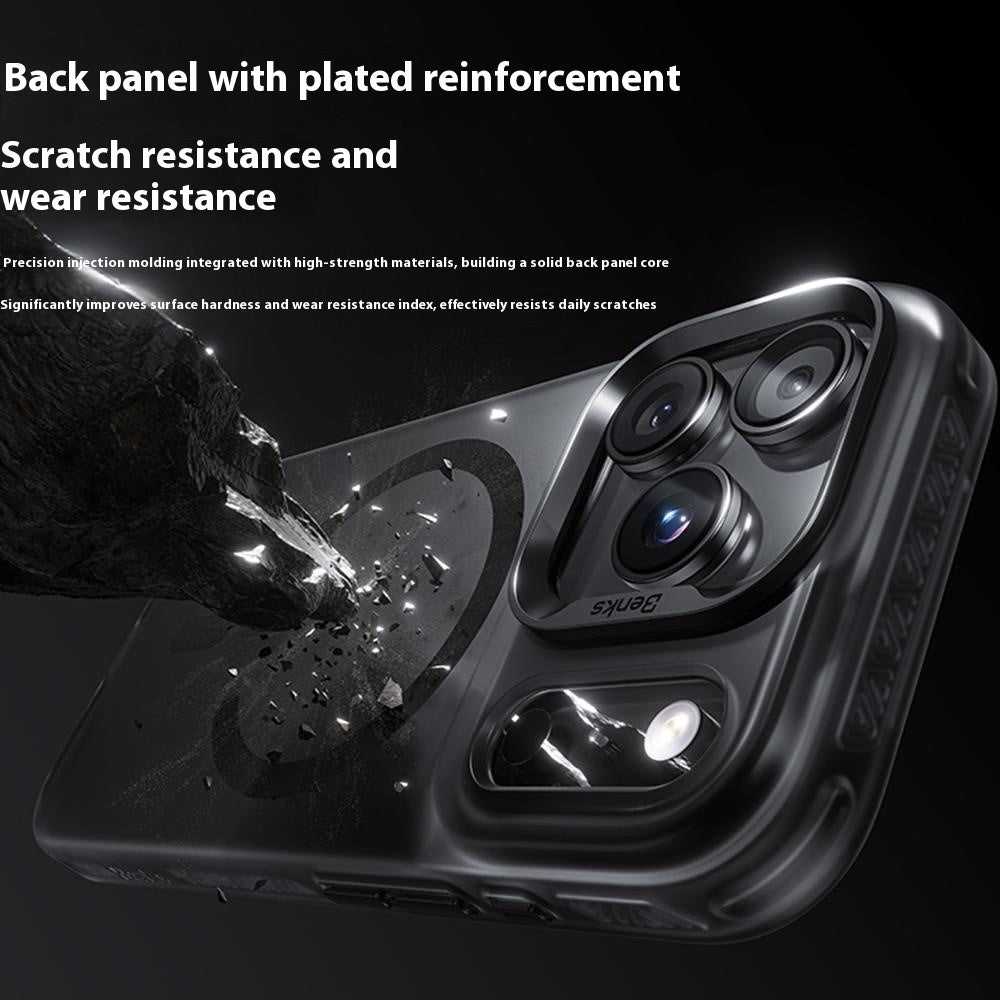BENKS For iPhone 17 Pro Max Case PC + TPU Matte Magnetic Phone Cover Compatible with MagSafe