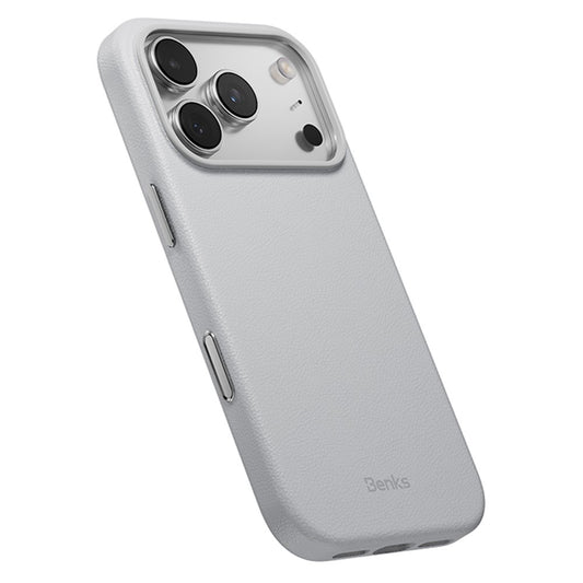BENKS Q2 For iPhone 17 Pro Max Mircrofiber Leather + PC + Silicone Phone Case Compatible with MagSafe