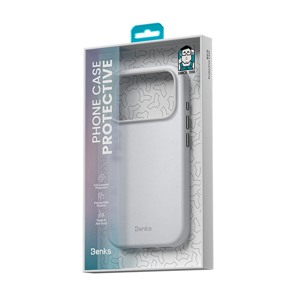 BENKS Q2 For iPhone 17 Pro Max Mircrofiber Leather + PC + Silicone Phone Case Compatible with MagSafe