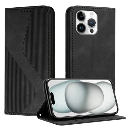 For iPhone 16 Pro Max Phone Cover Skin-touch Feel Leather Wallet Case with Stand