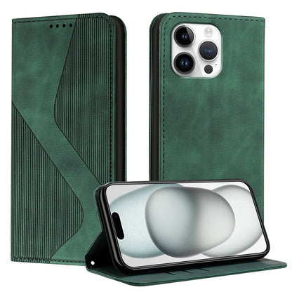 For iPhone 16 Pro Max Phone Cover Skin-touch Feel Leather Wallet Case with Stand