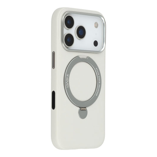 X-LEVEL For iPhone 17 Pro Max Magnetic Case Kickstand PC + PU Phone Back Cover