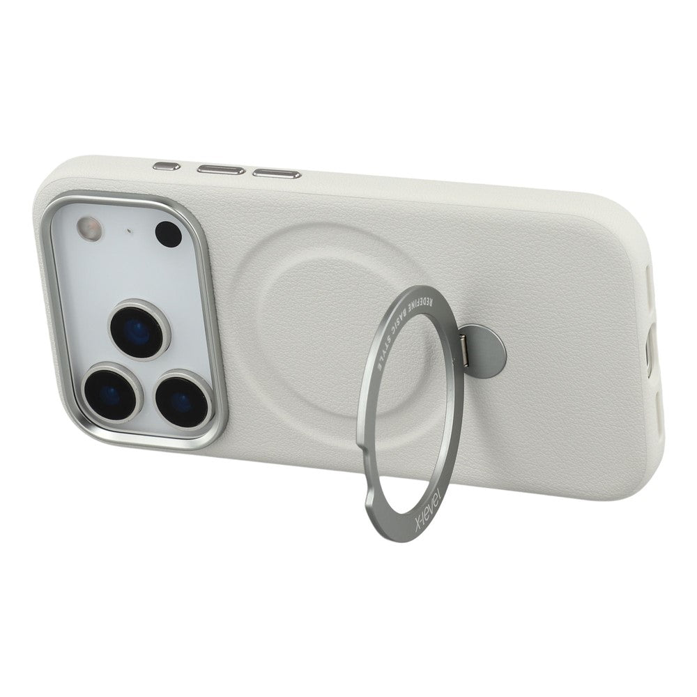 X-LEVEL For iPhone 17 Pro Max Magnetic Case Kickstand PC + PU Phone Back Cover