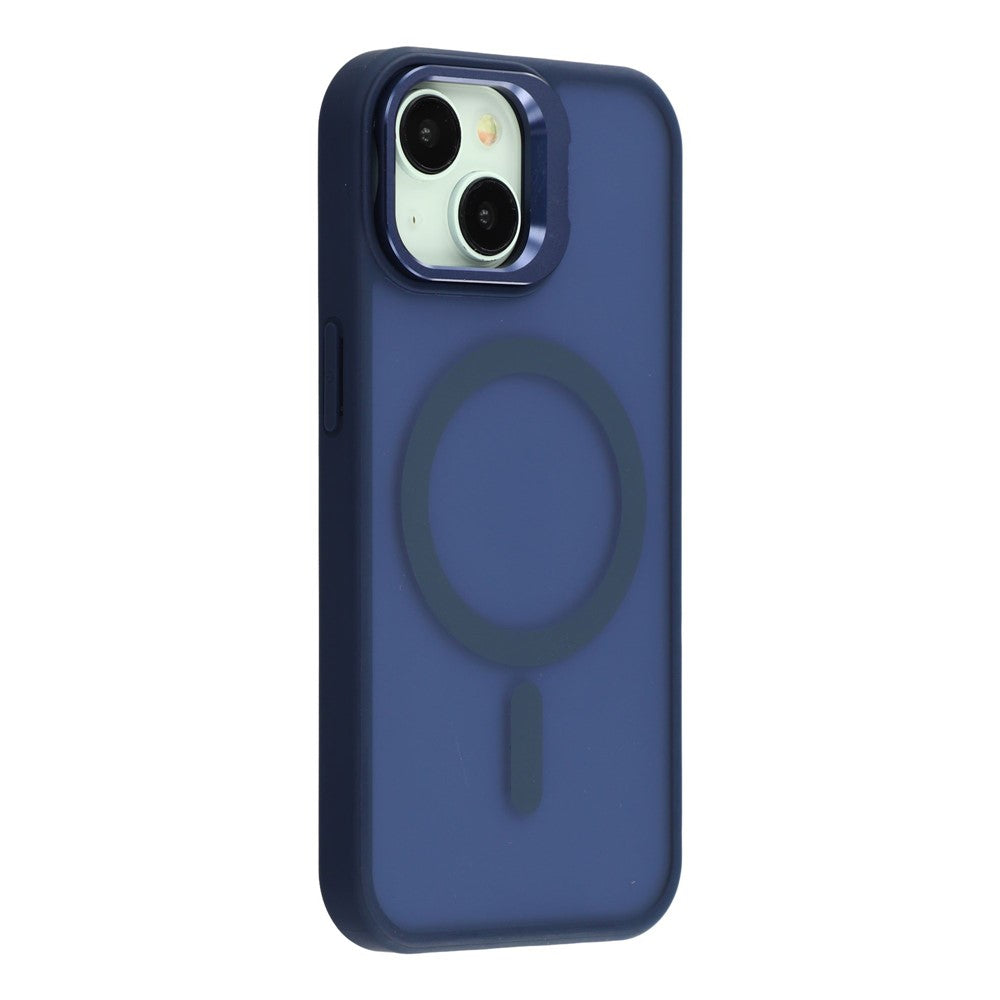 For iPhone 14 / 13 Case Compatible with MagSafe Lens Kickstand TPU + PC Matte Phone Cover